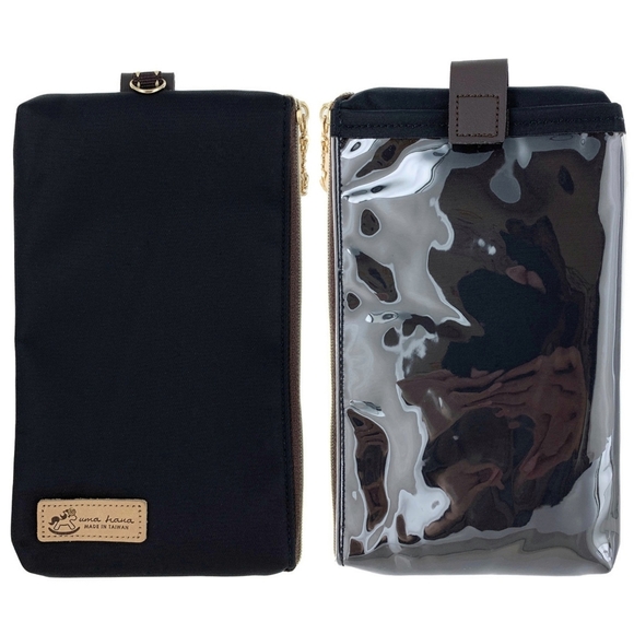 Uma Hana Accessories - Waterproof Black Phone Case Pouch W/ Neck Strap